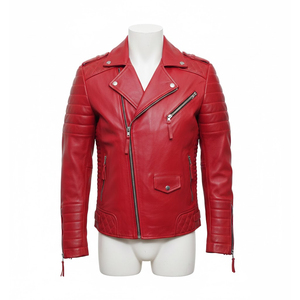 Giacca in Pelle alla Moda per Uomo, Ultimo Design, Personalizzabile con Logo Stampato, Vendita Calda - Product Image 1