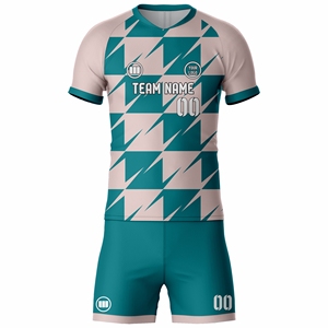 Latest Soccer Jersey Set Custom Football Uniform Teamwear Breathable Lightweight Sports Apparel Custom Team Name Front Wholesale - Product Image 2