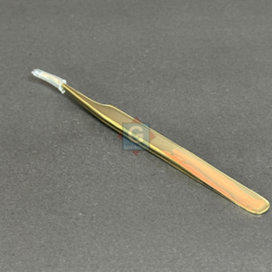 Pince à épiler durable en acier inoxydable pour extensions de cils, pointe dentelée, longueur 10 mm, usage professionnel - Product Image 3