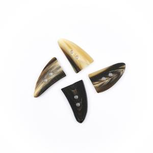 Botones de cuerno de búfalo hechos a mano, ecológicos, con forma natural, pulidos, rústicos, artesanía natural, adornos decorativos, arte duradero - Product Image 3