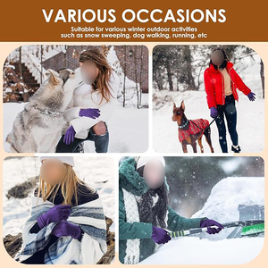 Premium Womens Fashion Leather <b>Gloves</b> With Angora <b>Wool</b> Lining And Touchscreen Compatible Fingertips For Winter Luxury - Product Image 5