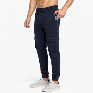 Pantalon de survêtement décontracté pour homme Econex Sports, vert olive, polyester/coton, taille élastique, poches latérales, fermeture à cordon - Product Image 5