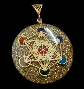La mejor calidad Reiki Healing EMF Metatron Cube Chakra Orgone colgante collar venta al por mayor orgonita colgantes comprar de ágata Aameena - Product Image 2