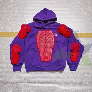 Sweat à capuche moto avec logo réfléchissant Sweat à capuche moto fabriqué sur mesure Poches kangourou Protection unisexe homologuée CE - Product Image 5