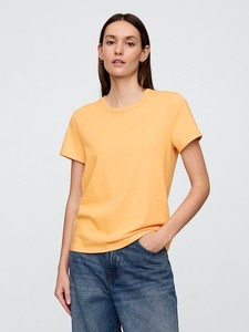 เสื้อยืดผู้หญิงสั่งทำขายส่ง ลายกราฟิก สีเหลือง สำหรับฤดูร้อน ผ้าฝ้าย 100% ทรงปกติ พร้อมโลโก้ - Product Image 4