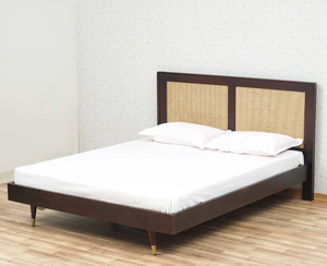 เตียงไม้แบบดั้งเดิมขนาดคิงไซส์คู่ ยี่ห้อ Cia Industries ไม่มีที่เก็บของ พร้อมฟังก์ชั่นใช้งานได้ - Product Image 3