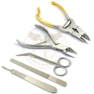Kit d'outils de soin des ongles en acier inoxydable professionnel de luxe, 4 pièces, ensemble d'instruments de podologie - Product Image 5
