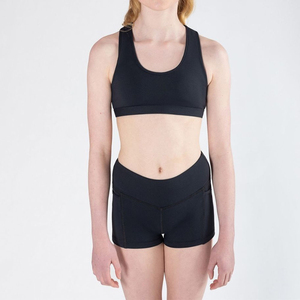 Ensemble soutien-gorge de sport respirant à maintien élevé pour femme, prix abordable, logo personnalisé sur le devant, en Spandex/Nylon, sans couture, pour le fitness, vente en gros OEM - Product Image 2