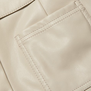 Pantalon en cuir pour femme, usage quotidien, logo personnalisé, coupe-vent, jogging, anti-plis, sur mesure, vente en gros - Product Image 6