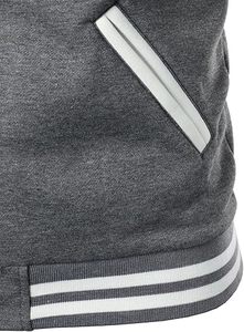 Veste universitaire personnalisée pour hommes, veste de baseball ajustée, veste scolaire pour garçons, respirante - Product Image 4