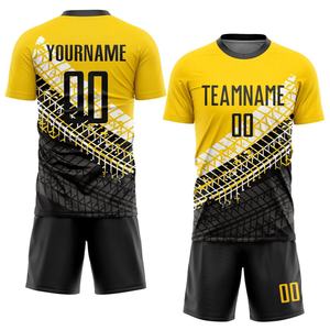Custom New Design High Quality Football Uniform Kit Full Set Mens Soccer Wear Team Kit - Product Image 6