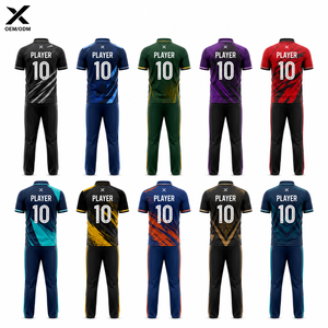ชุดยูนิฟอร์มคริกเก็ต X Sports สำหรับผู้ชาย แบบ Sublimated T20 แห้งเร็ว ผลิตจากโพลีเอสเตอร์ แขนสั้น กางเกงเอวยางยืด สีพื้น สำหรับทีมแบบกำหนดเอง - Product Image 2