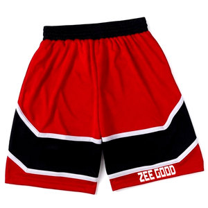 Short de basket-ball rétro personnalisé pour hommes 100% polyester maille Style décontracté anti-rides toile tissu conseil Shorts Service OEM - Product Image 3
