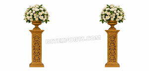 Nouvelle Arrivée : Panneaux Sculptés Or et Rouge pour Scène de Mariage Musulmane – Design Traditionnel Élégant, Taille Personnalisable, Métal Léger - Product Image 4