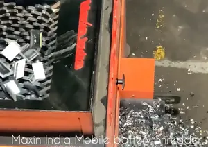300 - 750 Kg's/Hr Capacity Lithium <b>Battery</b> Shredding Machine Semi Automatic E-Waste Shredder Machine - Product Image 5