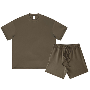 Custom Design T shirt & Shorts <b>Set</b> Summer Clothes 2PCS <b>Set</b> 100% Cotton Short Sleeves Men's Casual Wear t-shirts and shorts <b>Sets</b> - Product Image 5