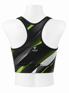 Soutien-gorge de sport écologique pour femme, sur mesure, service OEM, respirant, dernier design, tissu doux de haute qualité, compression - Product Image 4