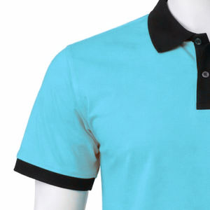 Polo Casual de Manga Corta, Color Sólido, Corte Regular, 100% Algodón Piqué, Polo de Dos Tonos con Logotipo Personalizado - Product Image 3