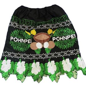 กระโปรงพลีทยาวถึงพื้นของผู้หญิงผ้าโพลีเอสเตอร์/ ผ้าฝ้ายปักลายสไตล์ไม่เหมือนใครลำลองผ้าโพลีเอสเตอร์/ ผ้าฝ้ายเป็นมิตรต่อสิ่งแวดล้อม - Product Image 4