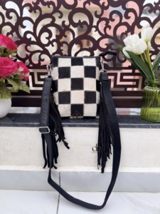 Wholesale High Quality Cowhide Leather Fringe <b>Bag</b> Hand Tooled Carving Beautiful Designer Party Wear <b>Bags</b> Women's Multi Use - Product Image 1