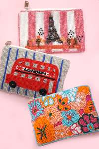 Colorful Handmade Embroidery Seed bead Coin pouch <b>Cute</b> Fashion Accessory Portable Eco-Friendly Colorful Seed Beads Daily Use - Product Image 4