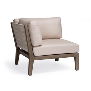 Canapé d'extérieur en teck de qualité commerciale – Ensemble de salon de jardin en forme de L avec table basse - Product Image 4