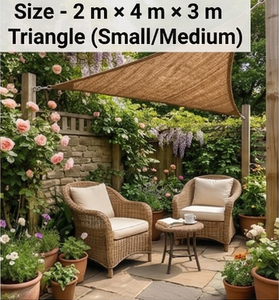 ผ้าบังแดดใยมะพร้าวทรงสามเหลี่ยม 5 ขนาด รุ่น Combo - ECO2GO VIETNAM หนา 3-4 มม. เป็นมิตรกับสิ่งแวดล้อม สำหรับกันแดดกลางแจ้ง เหมาะสำหรับลานบ้าน สวน และร้านกาแฟ - Product Image 3