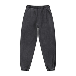 Wholesale 100% Cotton Fabric for Flare Track <b>Jogger</b> 3D Puff Print Acid Wash Fleece Men Sweatpants <b>Stacked</b> Sororities College - Product Image 2