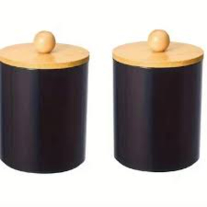 Modern Ribbed Ceramic Kitchen Canister <b>Set</b> Of 3 With Airtight Bamboo Lids White Porcelain <b>Coffee</b> <b>Tea</b> <b>Sugar</b> Storage Jars For Sale - Product Image 6