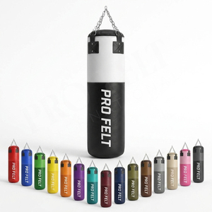 Saco de Boxeo de Cuero PU de Primera Calidad, Resistente, Equipo de Entrenamiento Duradero para MMA, Kickboxing, Fitness, Gimnasio - Product Image 1