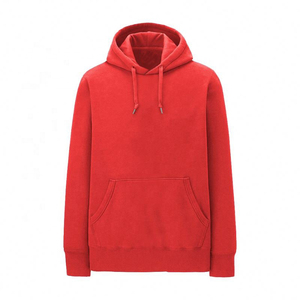 Sudadera con Capucha para Hombre, Color Sólido, Informal, de Punto, de Algodón y Felpa, para Otoño, con Bolsillos, Corte Regular - Product Image 3