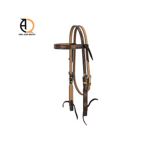 Halter de Polo de Cuero y Nailon de Primera Calidad, Estilo Occidental Inglés, Accesorios de Calidad para Montar a Caballo con Silla de Montar Occidental - Product Image 1