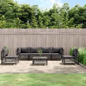 Set Lounge da Giardino Grigio Scuro Antracite - Product Image 1