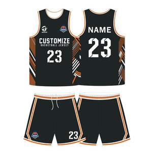 Custom-Made High Quality Printed Reversible Jersey <b>Set</b> Plus Size Adult Unisex Basketball Uniform Breathable 100% Polyester Quick - Product Image 6