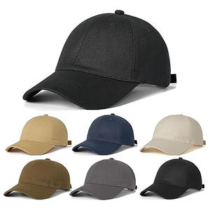 Casquette de baseball unisexe réglable en coton, casquette unie pour broderie de logo personnalisé - Product Image 1