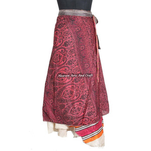 Nuevo Vestido Reversible Vintage de Seda Mágica de 38 Pulgadas para Mujer, Falda Tipo Hobo, Vestido Halter Reversible, Falda Cruzada de Seda Mágica, Tallas Grandes - Product Image 4