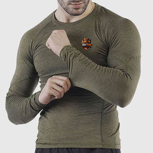 Camisetas de Compresión para Hombre de Nuevo Diseño para Uso en Exteriores, Camisetas de Compresión de Moda al por Mayor - Product Image 4