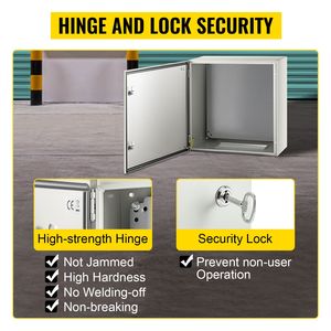 Contenitore Elettrico in Metallo NEMA 4X 24x24x12 IP66 Resistente ad Acqua e Polvere per Uso Esterno e Interno - Product Image 5