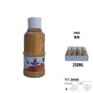 Peintures acryliques dorées ACRILICA ORO Fabriquées à partir de matériaux acryliques durables - Product Image 1