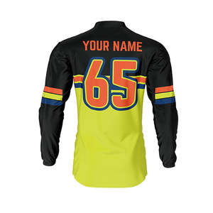 Maillot de VTT professionnel à manches longues coupe-vent personnalisé par sublimation, grande taille, pour descente - Product Image 3