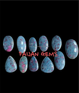 Cabujón de piedras preciosas sueltas de cianita azul Natural, cabujón de cristal pulido de todos los tamaños para la fabricación de colgantes de joyería - Product Image 3