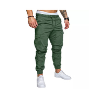 Celana Cargo Kanvas Pria Musim Semi Terbaru, Bernapas, Pinggang Sedang, Celana Kerja Outdoor, Regular Fit, High Street, Bermotif, Dapat Dicuci