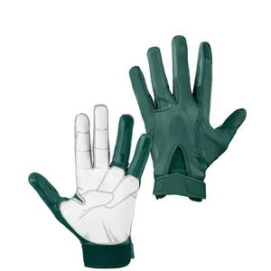 Yellow Football Receiver Gloves With Black Palm Non Slip Outdoor Sports Gloves Adjustable Buckle Design - Product Image 4