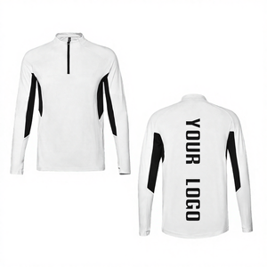 เสื้อวิ่งฤดูหนาวสำหรับผู้ชาย ผ้าสแปนเด็กซ์/โพลีเอสเตอร์ ระบายอากาศได้ดี แขนยาว - Product Image 4