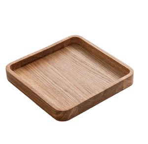Assiette en bois massif nordique, forme ronde, épaisse, pour servir les aliments, décoration de table à domicile, à prix avantageux. - Product Image 1