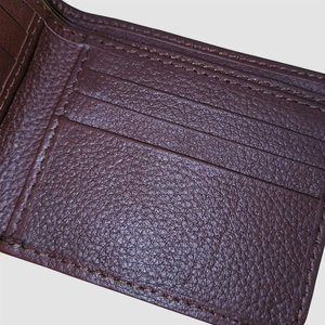 Portefeuille en cuir de vachette fait main de haute qualité pour homme, portefeuille fin à rabat en cuir à poils, cuir naturel - Product Image 3