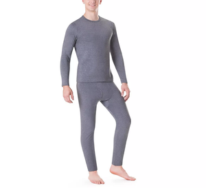 Sous-vêtements thermiques d'hiver ultra doux pour homme, manches longues, sans couture, respirants, avec doublure en polaire double couche - Product Image 3