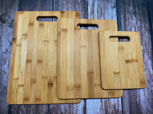 Premium Bamboo Chopping Board with Handle for Kitchen - BPA Free, EcoFriendly, AntiMicrobial Multi-Purpose Cutting Board - Product Image 3