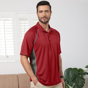 Trendiges Herren Öko-Freundliches Atmungsaktives Gestricktes Piqué T-Shirt mit Individueller Frontstickerei Kurzarm Klassische Passform Business Casual - Product Image 4