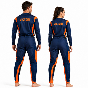 Pantalones de Motocross Personalizados OEM para Hombre y Mujer, Pantalones de Carreras Todoterreno MX para Motocicleta con Protección para las Rodillas, Equipo de Motociclismo - Product Image 2